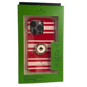 Kate Spade Sailing Stripe iPhone 14 Pro Stability Ring Case